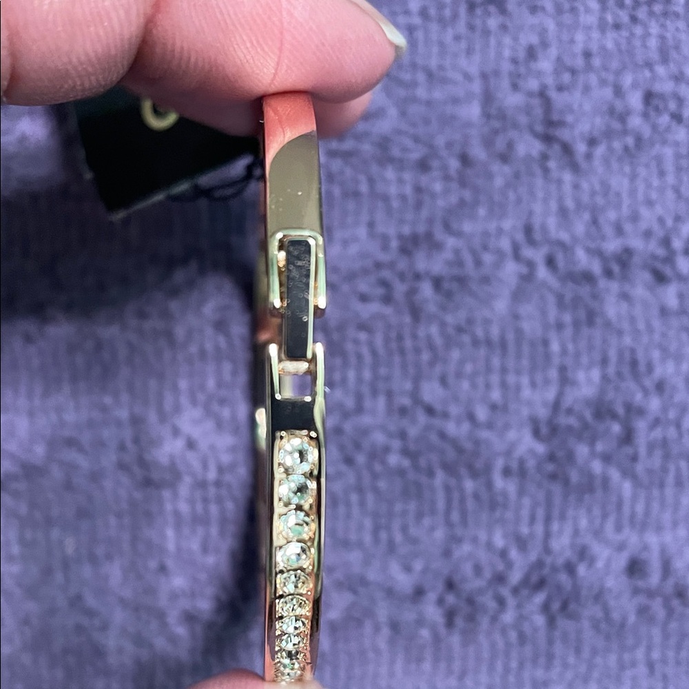 Givenchy ROSE GOLD Crystal Bangle Bracelet - Picture 3 of 6